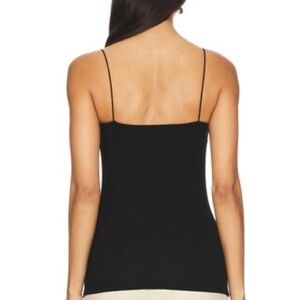 Enza Costa Silk Knit Strappy Essential Tank in Black